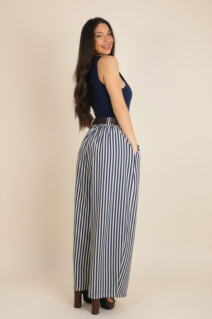 Pantalon Ancho Rayas