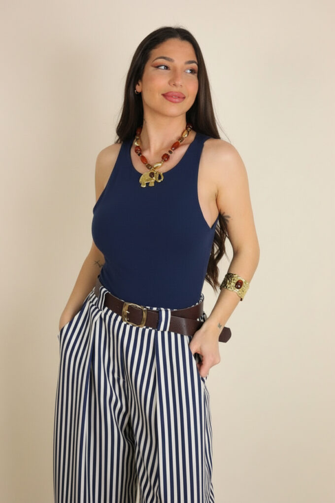 Pantalon Ancho Rayas