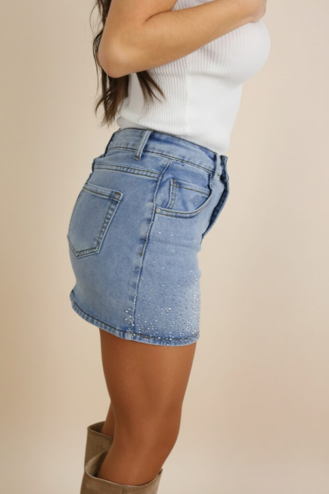 Falda Vaquera Brillos