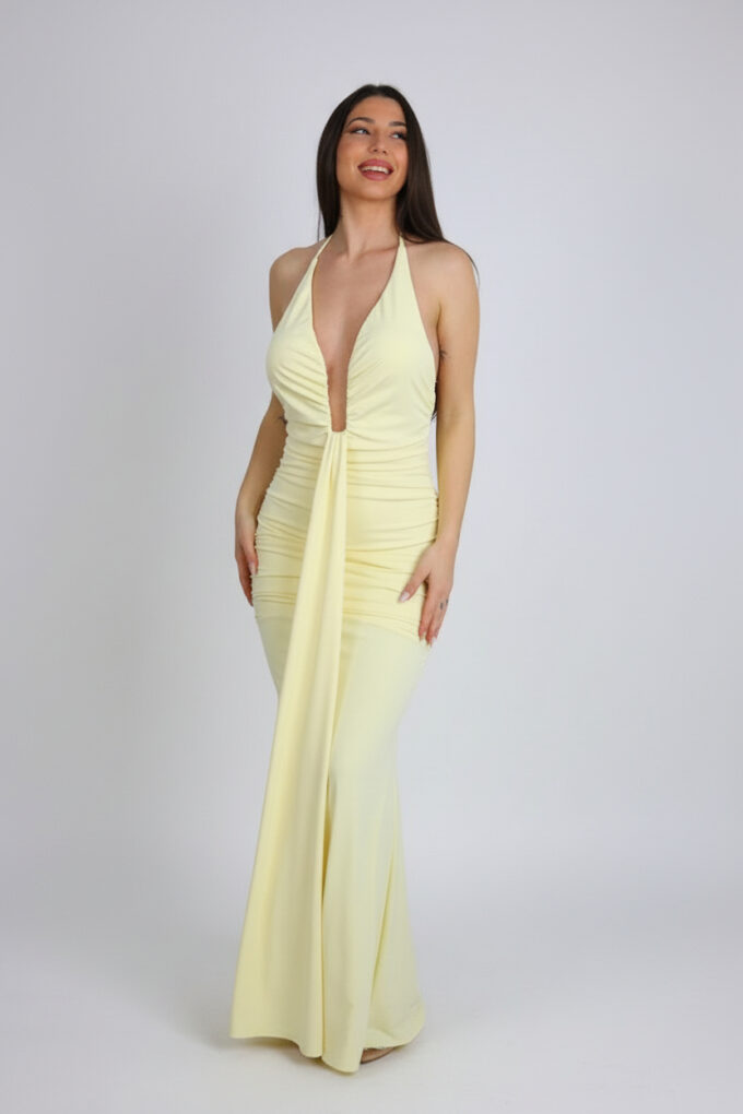 Vestido Fruncido Pliegues