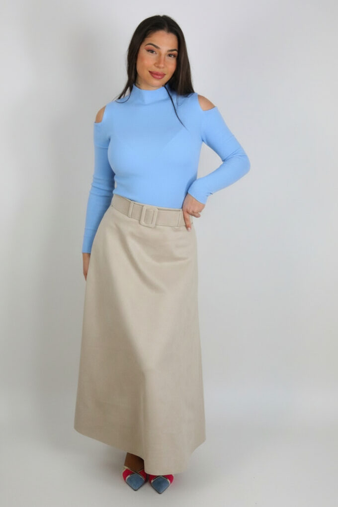 Falda Antelina Cinturón