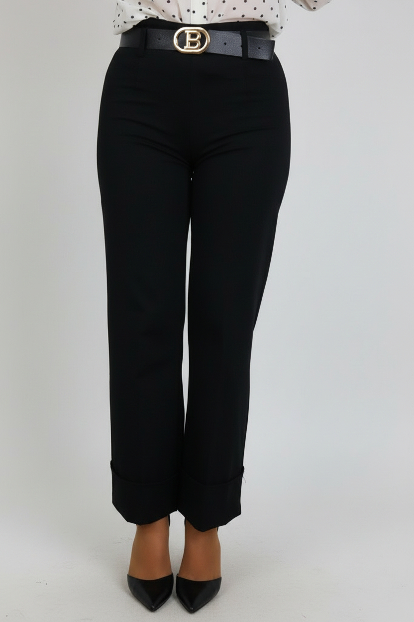 Pantalon Tiro Alto Dobladillo - Imagen 3