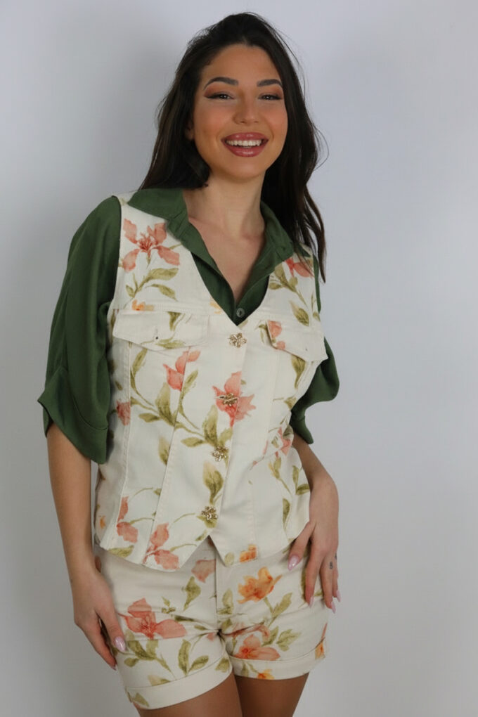 Chaleco Vaquero Estampado