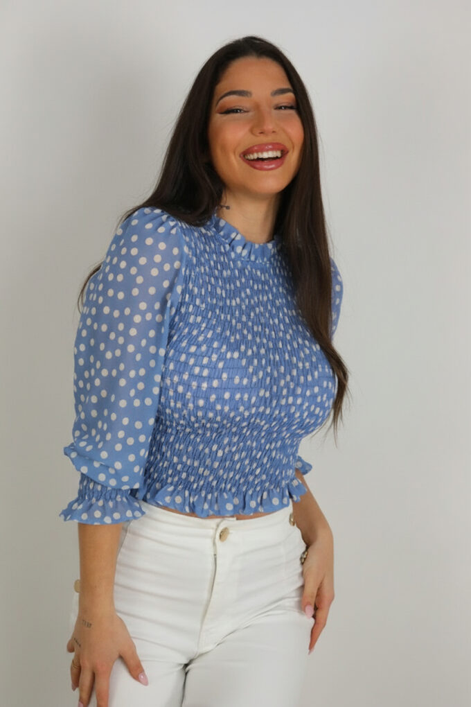 Blusa Fruncida Gasa
