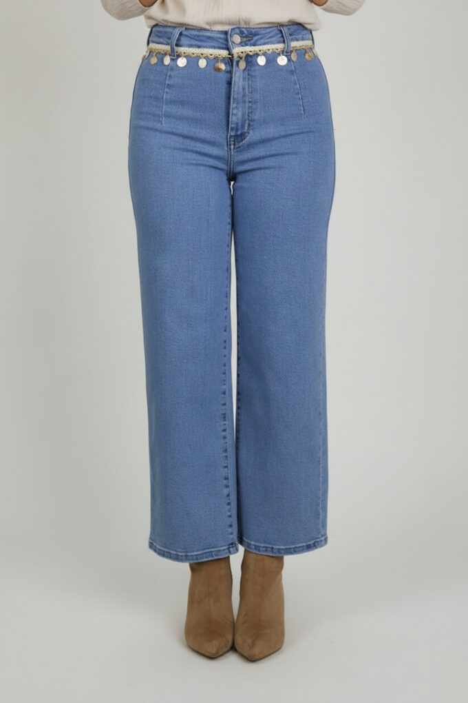 Vaquero Cintura Conchas