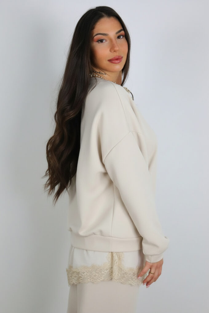 Conjunto Sport Con Encaje