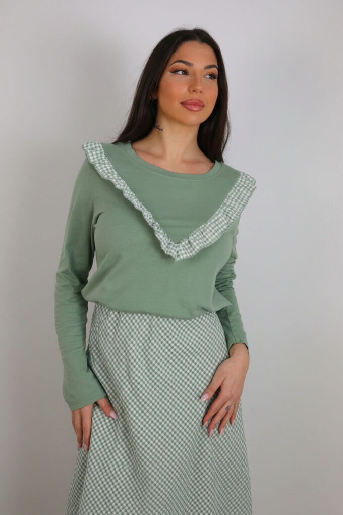 Camiseta Volantes Cuadros