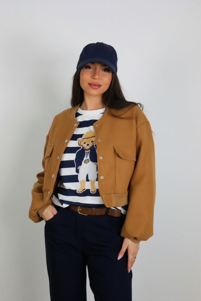 Sudadera Rayas Estampada