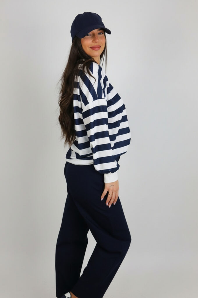 Sudadera Rayas Estampada