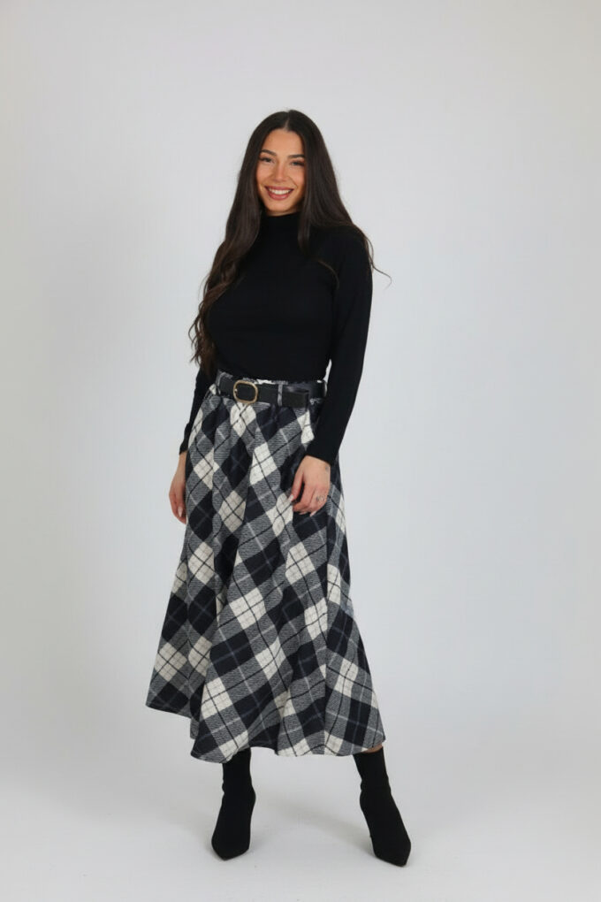 Falda Midi Cinturón