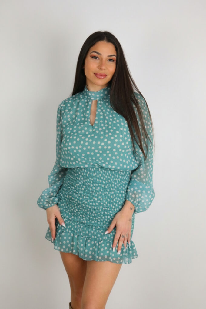 Vestido Fruncido Gasa