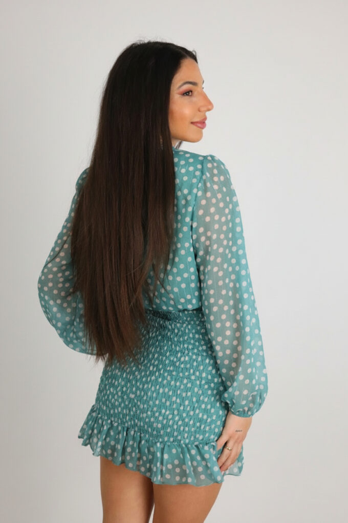 Vestido Fruncido Gasa