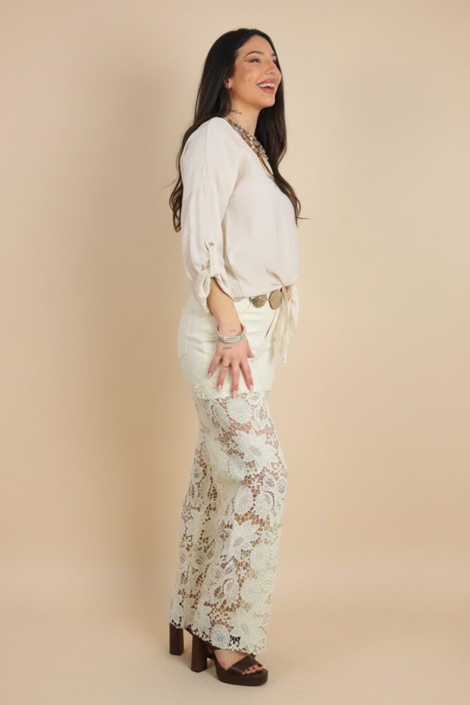 Vaquero Wide Leg Croché