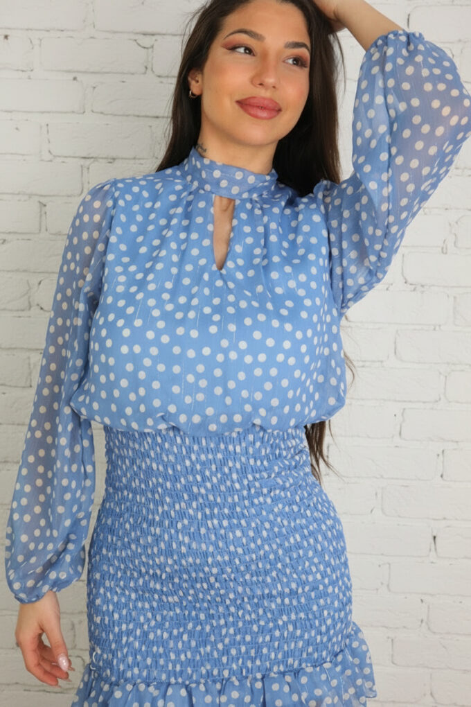 Vestido Fruncido Gasa