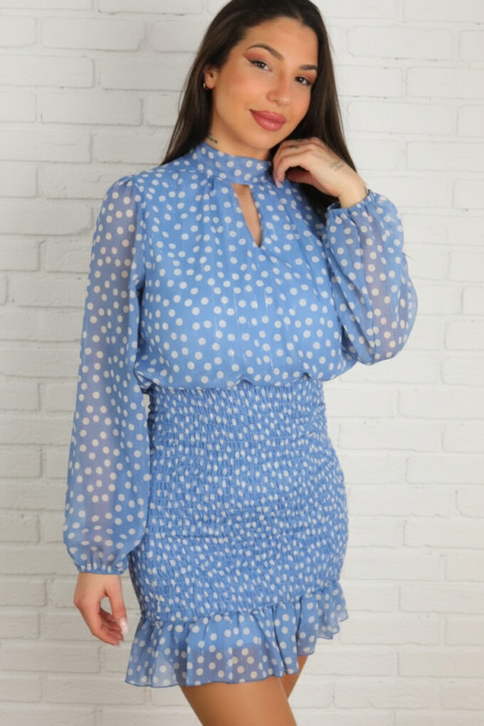 Vestido Fruncido Gasa