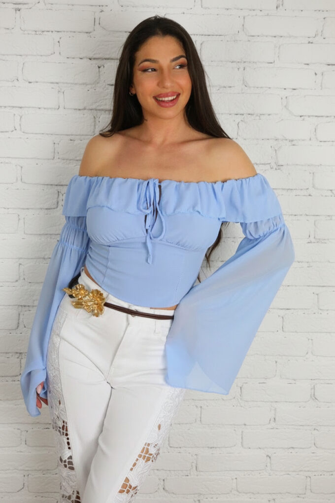 Top Blusa Gasa