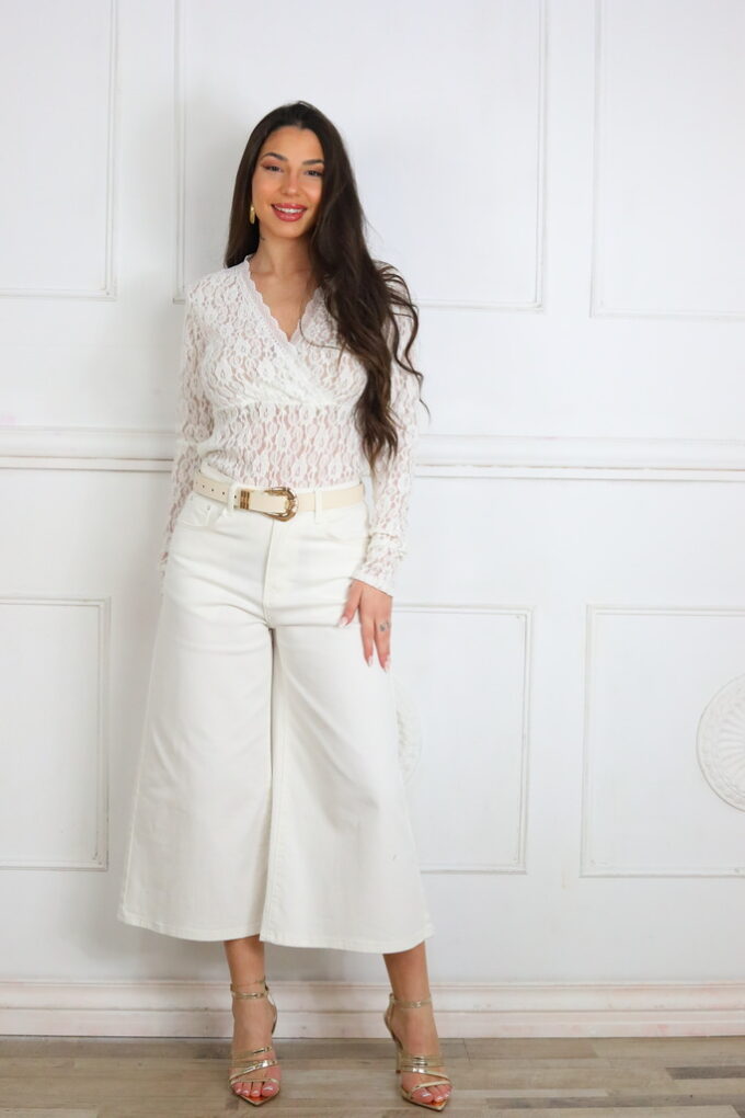 Camiseta Cruce Encaje