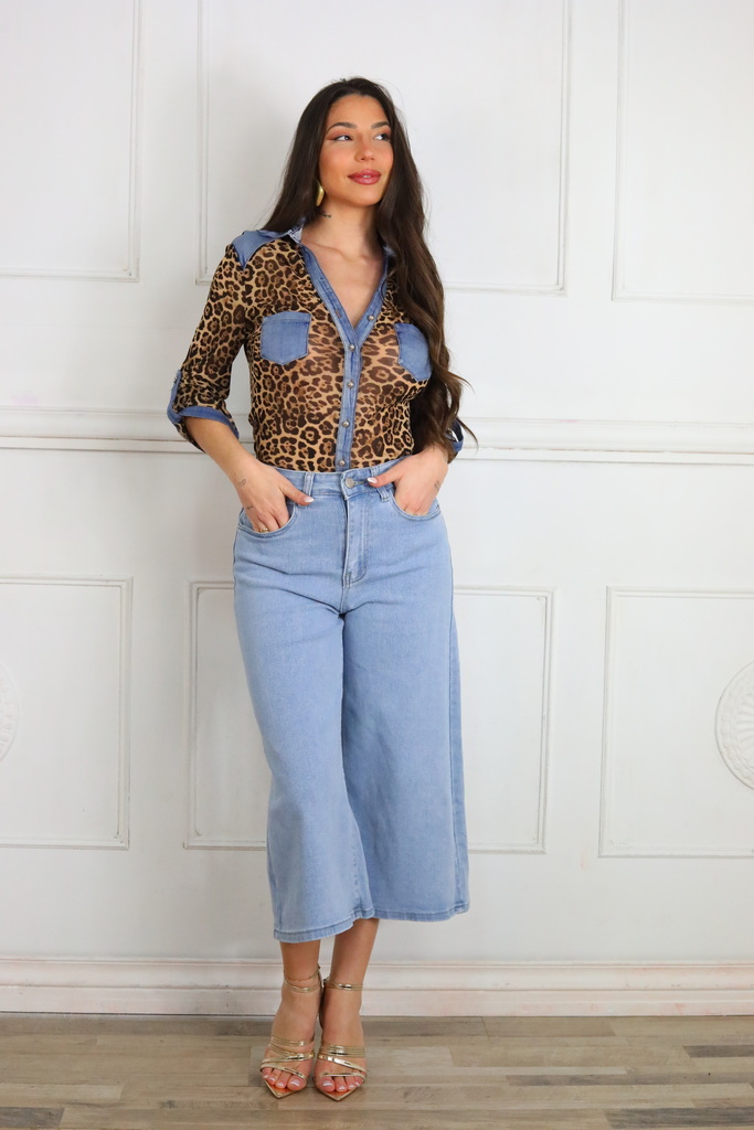 Vaquero Wide Leg Corto - Imagen 2