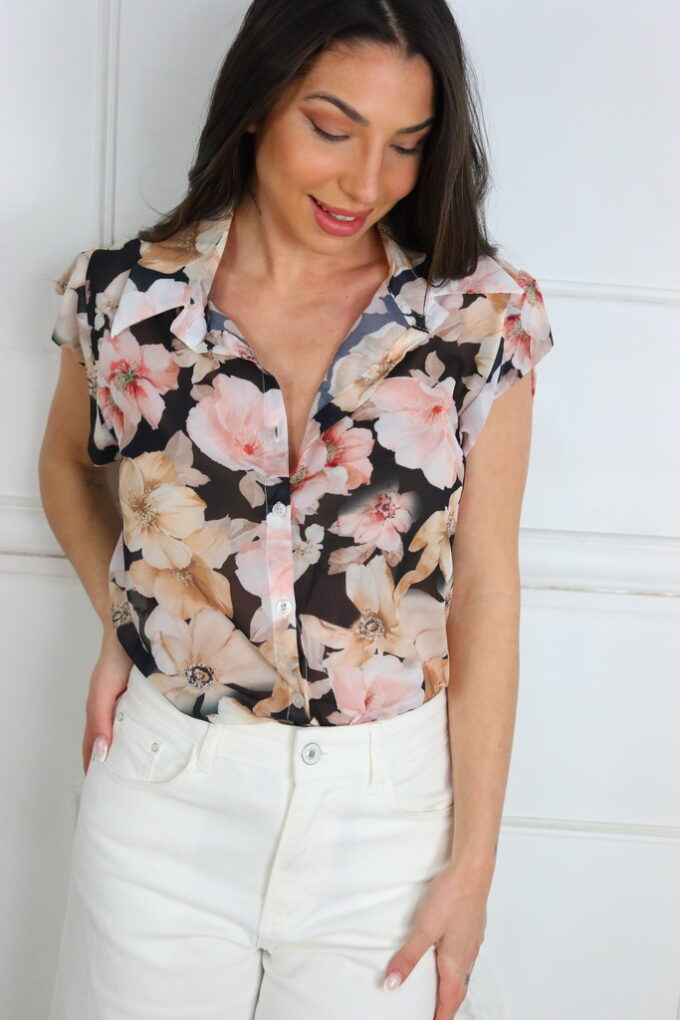 Camisa Gasa Estampada