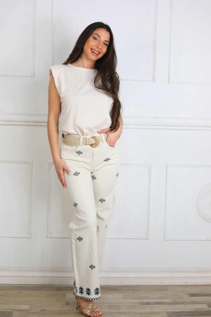 Vaquero Straight Bordado