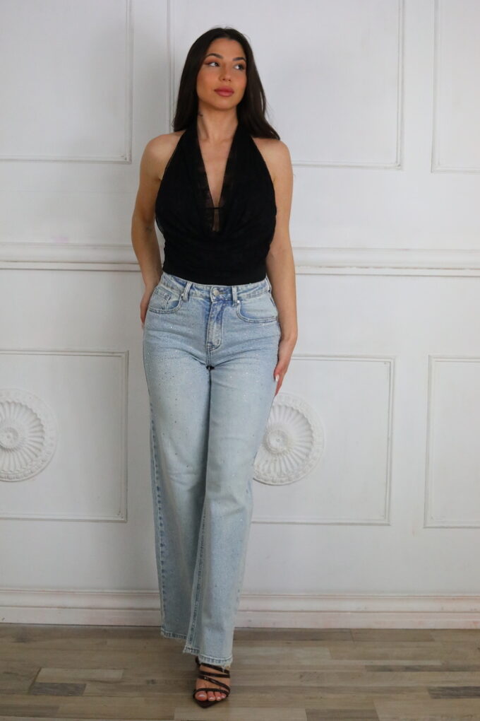 Vaquero Straight Fit Brillos