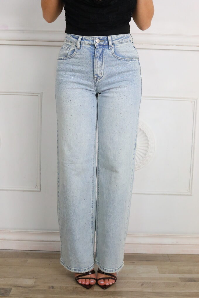 Vaquero Straight Fit Brillos