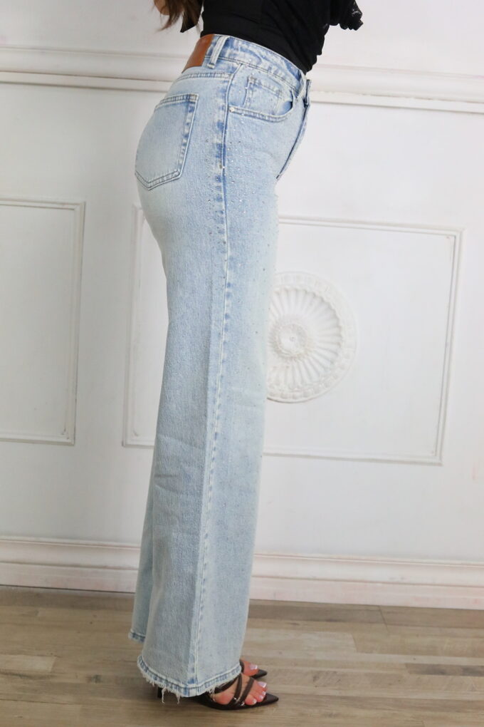 Vaquero Straight Fit Brillos