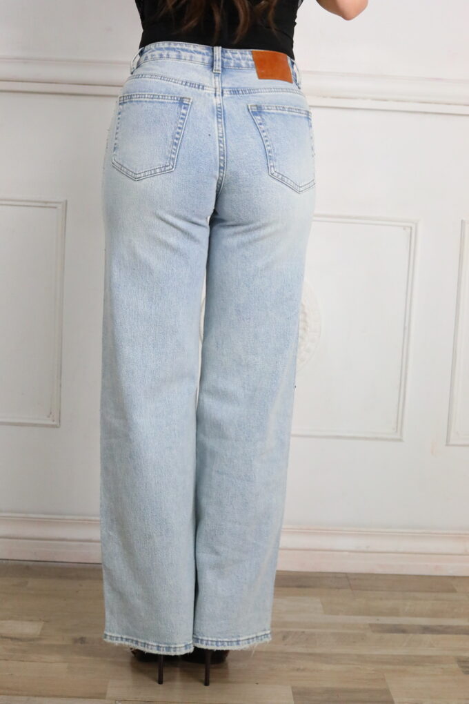 Vaquero Straight Fit Brillos