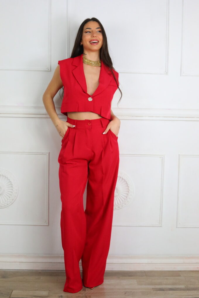 Traje Chaleco Botón