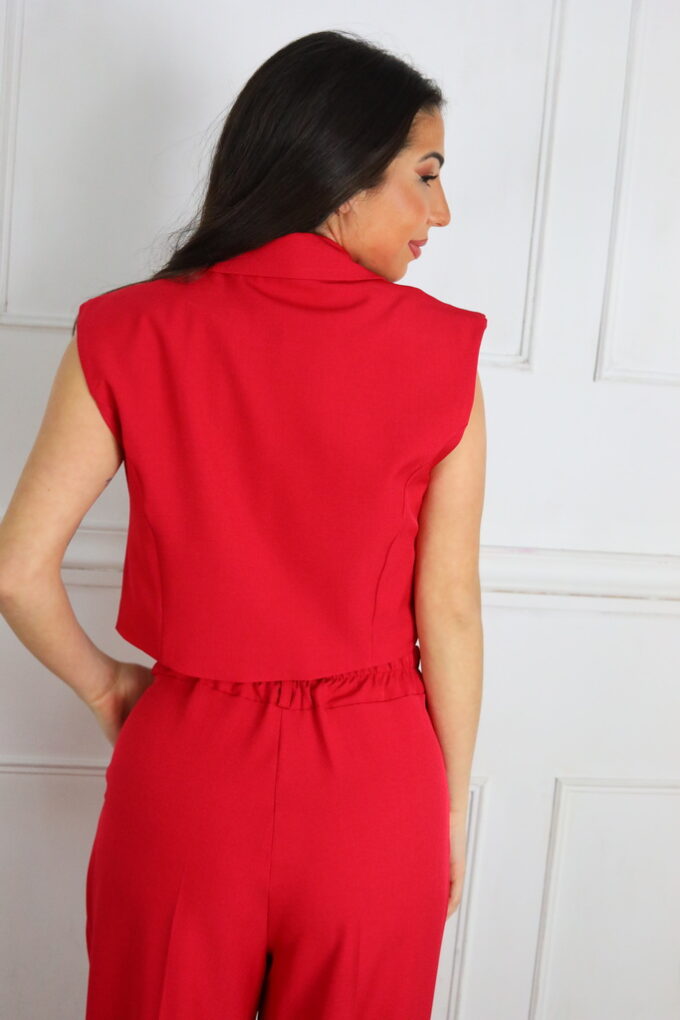 Traje Chaleco Botón