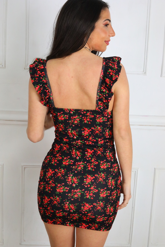 Vestido Cascos Estampado - Imagen 4