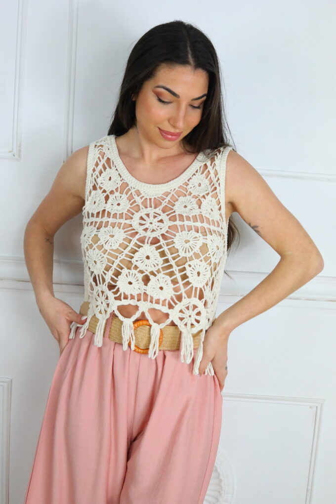 Camiseta Tiranta Croché