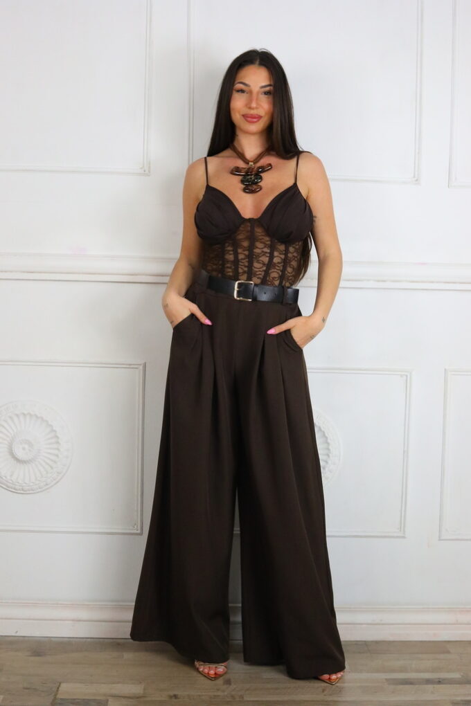 Pantalon Pinzas Cinturón