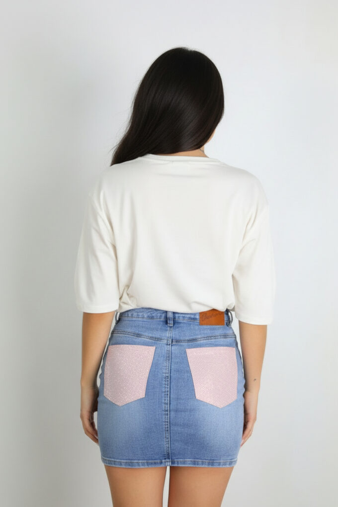 Falda Vaquera Brillos