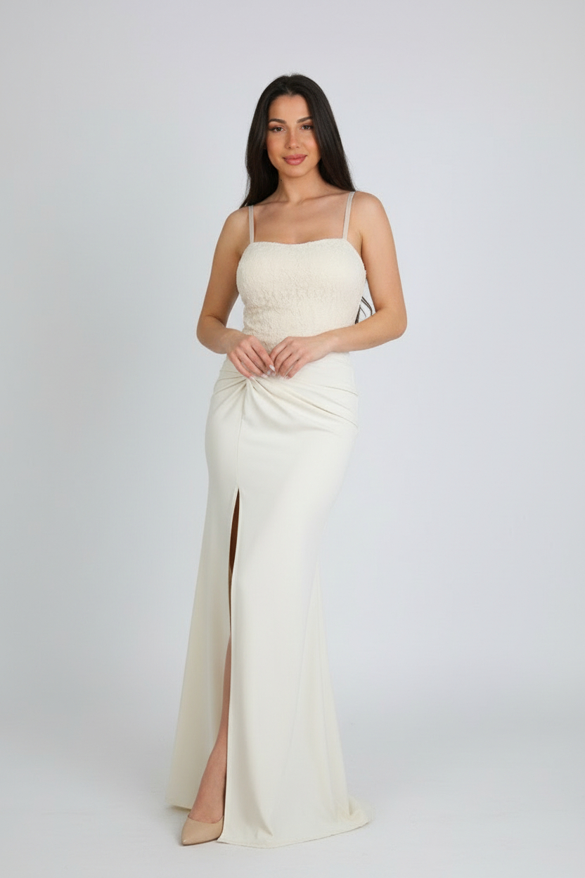 Vestido Encaje Nudo - Imagen 2