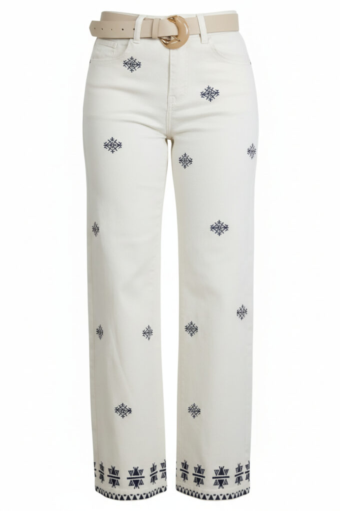 Vaquero Straight Bordado