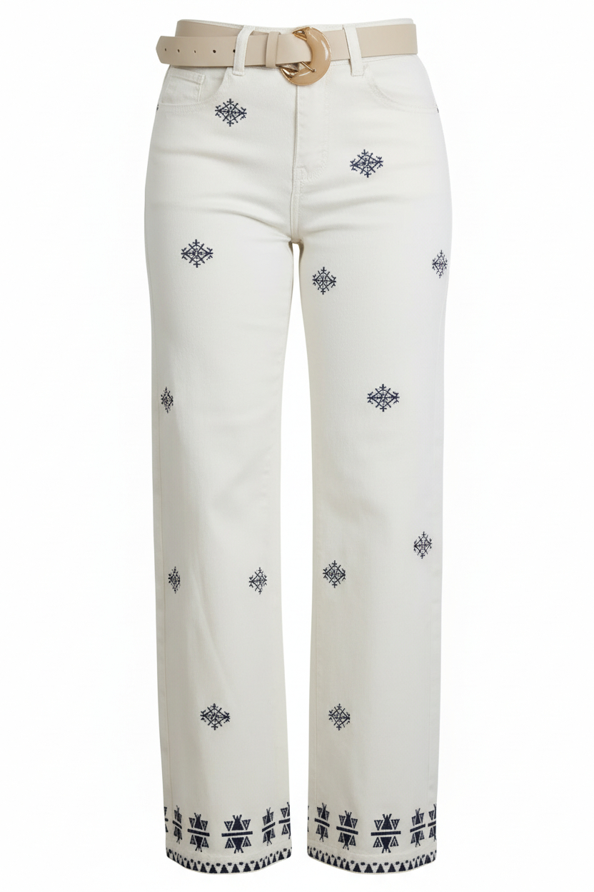 Vaquero Straight Bordado - Imagen 6