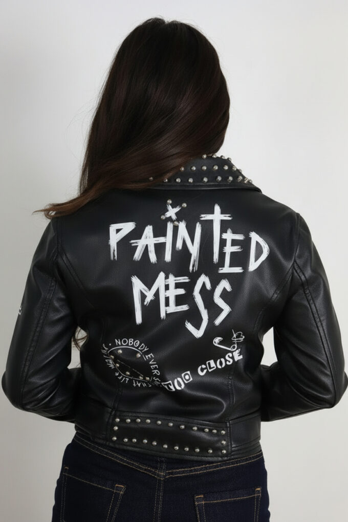 Chaqueta Polipiel Tachuelas