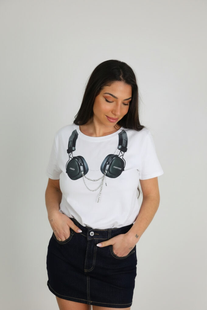 Camiseta Estampada Cadenas