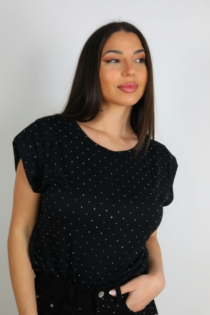 Camiseta Hombreras Brillos