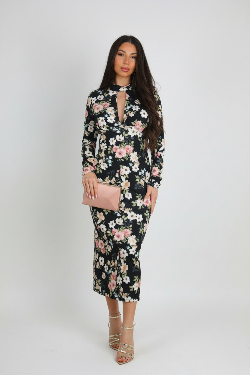 Vestido Estampado Con Mangas - Imagen 3