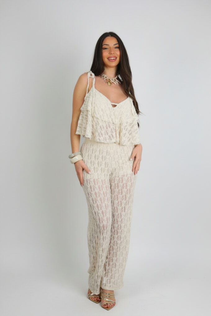 Conjunto Encaje Volantes