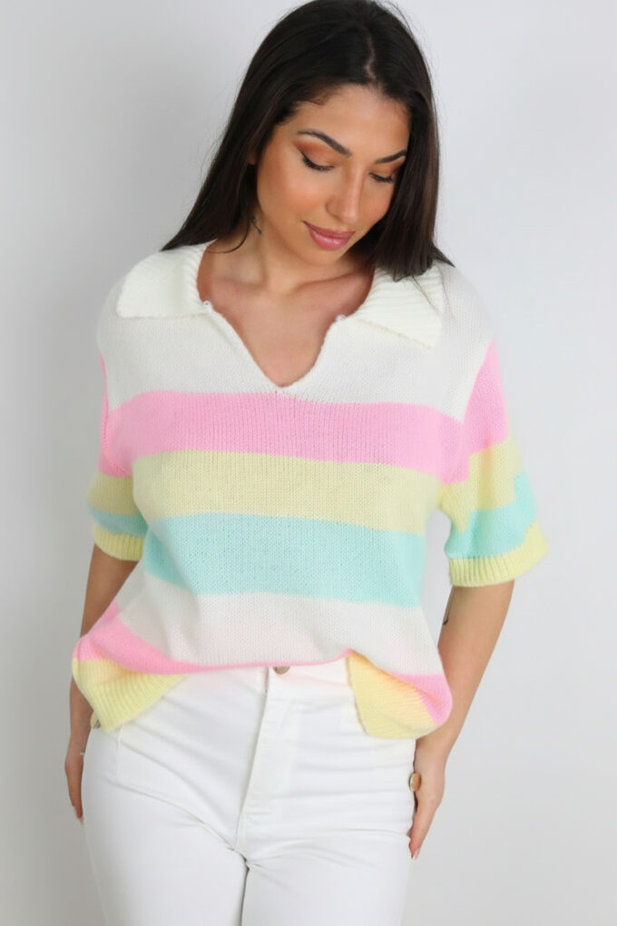 Jersey Multicolor Manga Corta