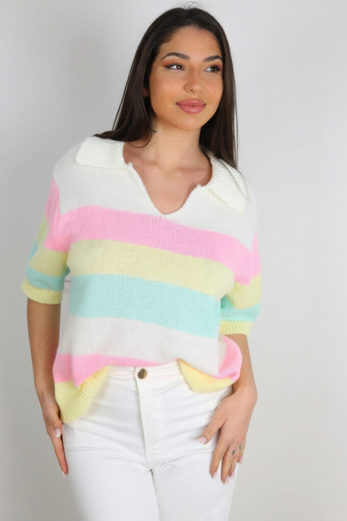 Jersey Multicolor Manga Corta