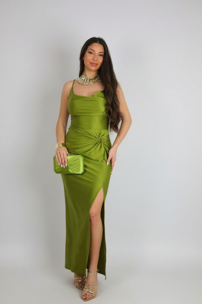 Vestido Nudo Cordón