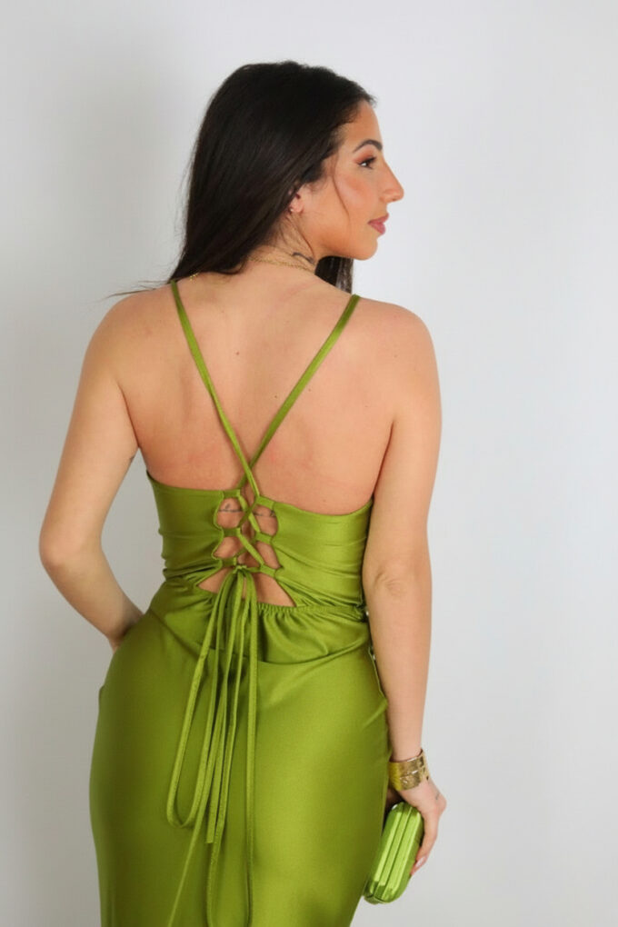 Vestido Nudo Cordón