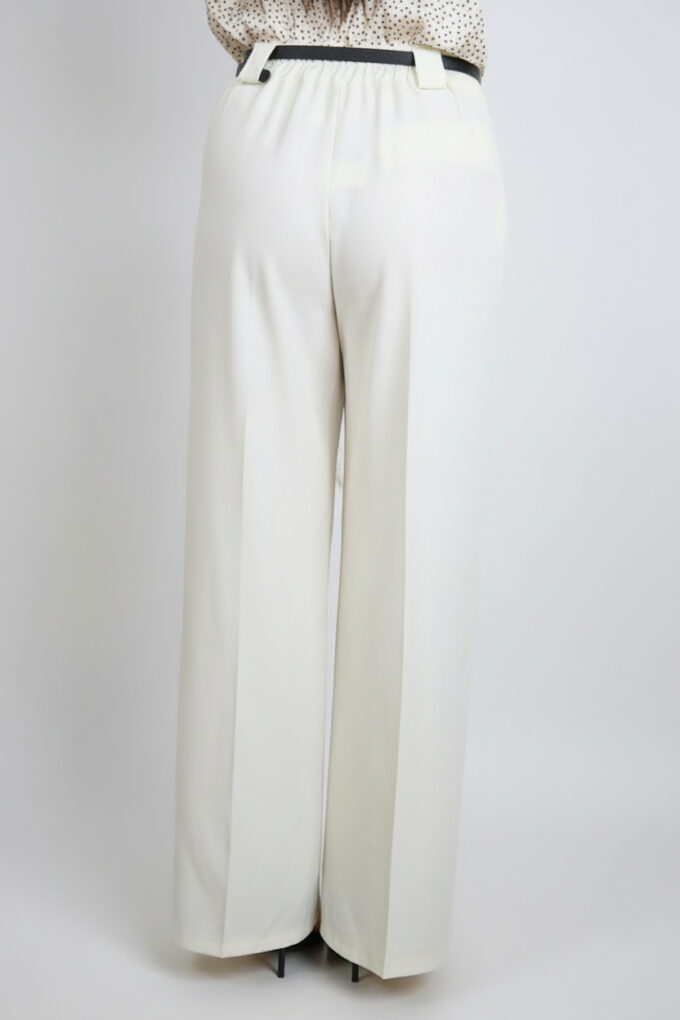 Pantalon Ancho Con Cinturón