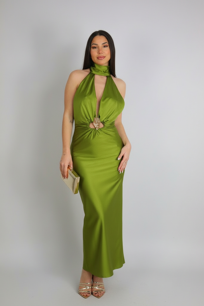 Vestido Fruncido Metal - Imagen 2