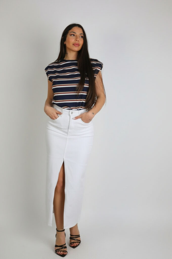 Camiseta Hombreras Rayas