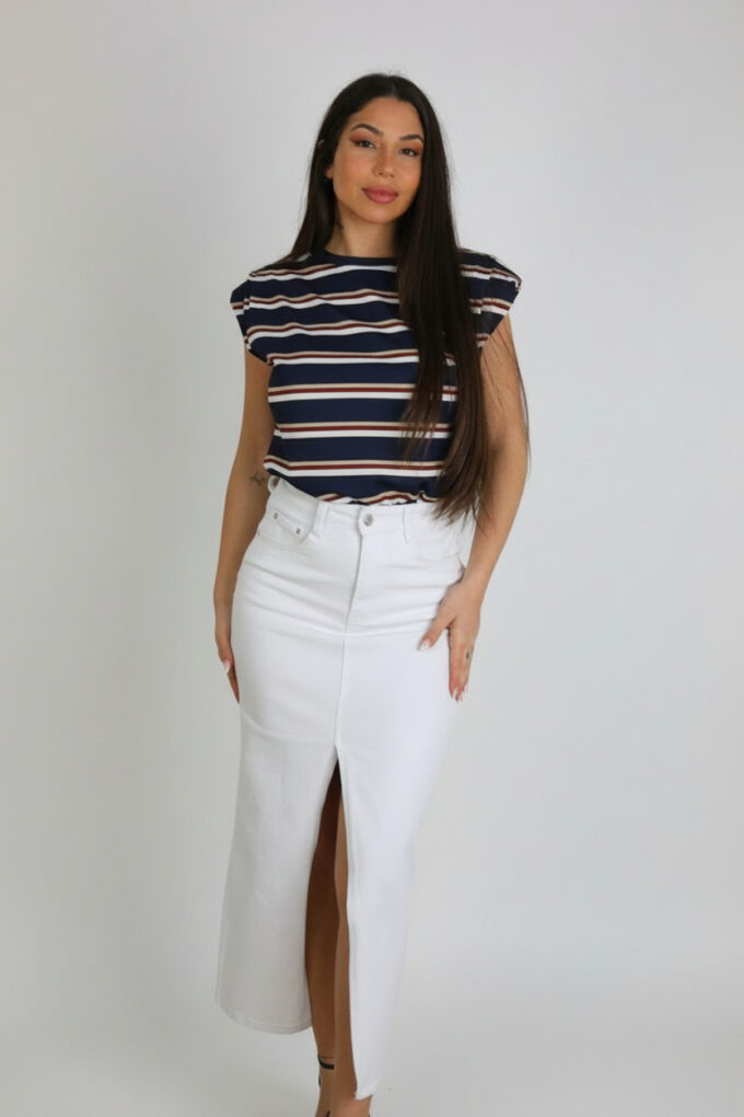 Camiseta Hombreras Rayas